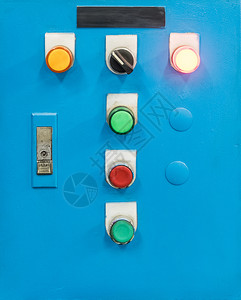 金属带有控制水过滤装置开关按钮的电源控制器箱用于水过滤设备电气供应图片
