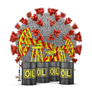 行业柴油机Corona石油桶和白底3D转化水泵危机图片