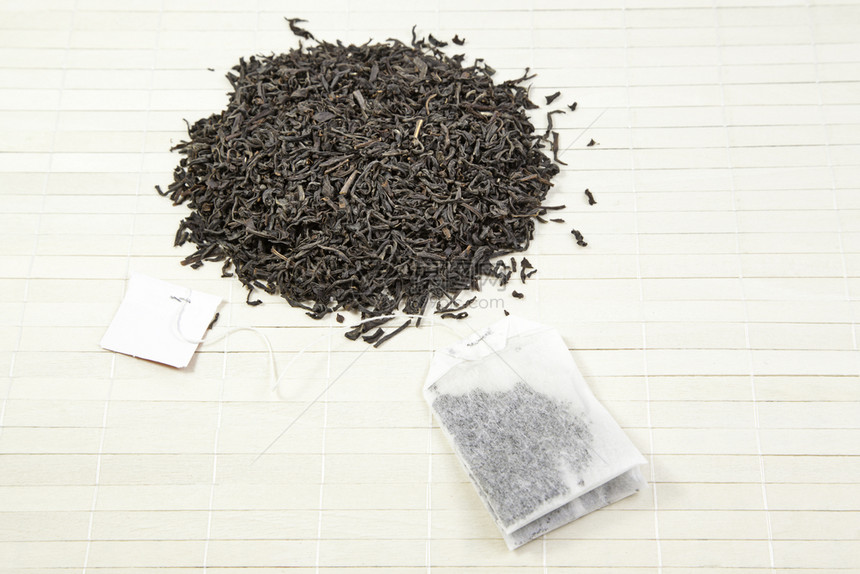 包绿色印度人叶黑茶袋日本和注入袋的详细节东方茶饮料图片