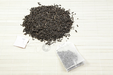 包绿色印度人叶黑茶袋日本和注入袋的详细节东方茶饮料图片