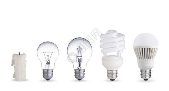 电灯泡有创造力的手镯蜡烛钨灯泡荧光卤素和LED灯泡图片