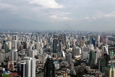城市市中心摩天大楼航拍景色图片