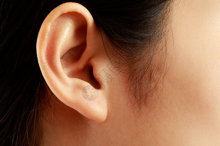 耳炎脸手健康问题女人的耳朵痛得要命治疗背景
