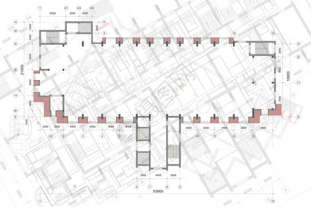 测量打印建筑背景与技术图纸蓝系列场地规划纹理房屋蓝图纸建筑项目的一部分与技术图纸的建筑背景蓝图计划纹理建筑项目的绘图部分内图片