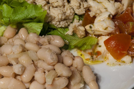 烹饪营养意大利托斯卡纳精心准备的餐桌上开胃菜起司图片
