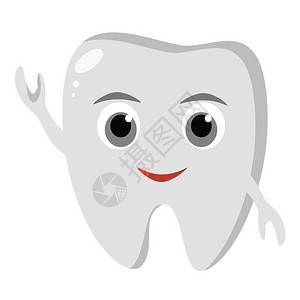 美白图标可爱有趣的牙齿图标口腔卫生儿童护理插图可爱有趣的牙齿图标口腔卫生儿童护理大括号孩子们龋齿背景