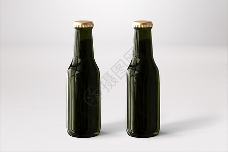 黑色啤酒标签啤酒瓶装与白背景的衣标签一起仿冒盛宴概念酿造嘲笑广告背景