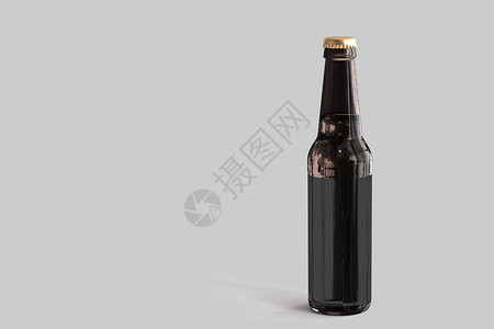 黑色啤酒标签帽嘲笑与白背景的纸牌标签一起喷啤酒瓶装上泡黑暗的背景