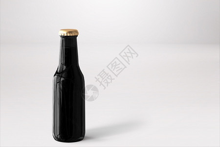 黑色啤酒标签慕尼黑啤酒节空的干净与白背景纸牌标签一起喷啤酒瓶装上泡背景