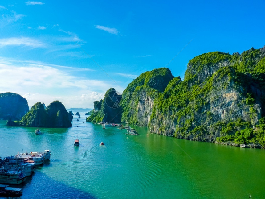 东悬崖遗产在越南的哈隆湾HalongBay图片