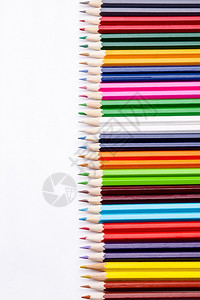 彩色铅笔创意排列背景图片