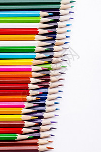 彩色铅笔创意排列背景图片