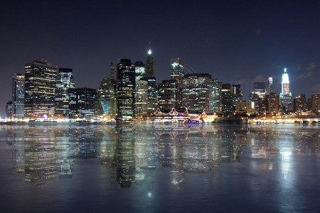 纽约市下曼哈顿克视窗水图片