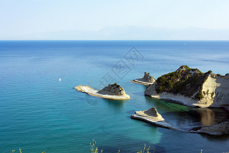凯尔基拉夏天希腊科孚岛德拉斯蒂角是希腊科孚岛最北端的德拉斯蒂角欧洲晴天背景