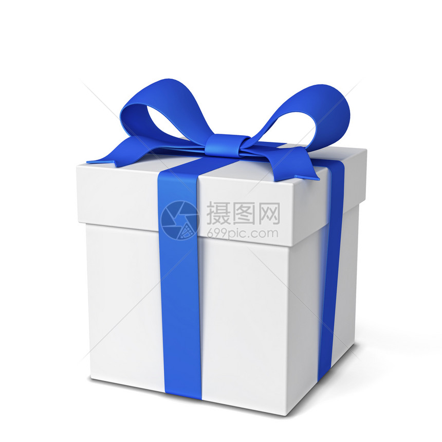 快乐的礼物标签带有彩色弓和3张礼带插图的品盒白色背景上孤立图片