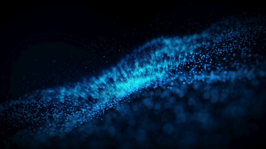 闪亮的在外层空间燃烧蓝色闪光粒子的三维背景3D插图摘要说明乳白色假期图片