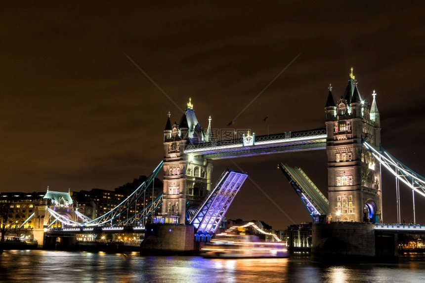 银行工程师具体的夜幕塔桥联合王国伦敦图片