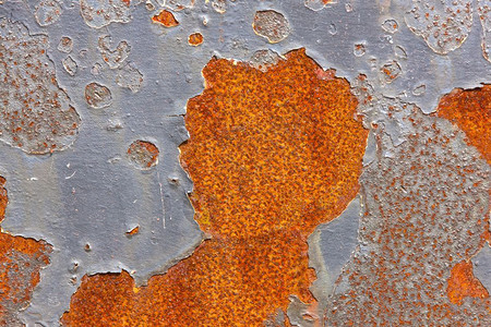 过时的生锈铆钉含破裂油漆的旧金属表面图片