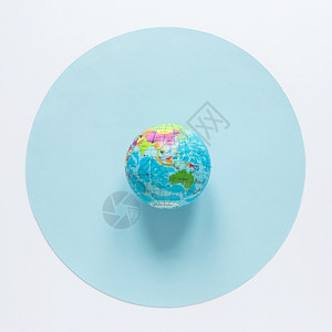 比特币与地球平面环球圈世界现代的花插画