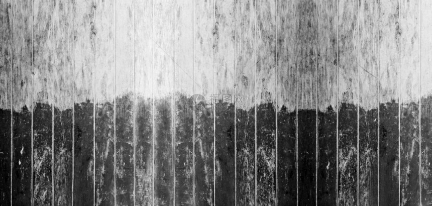 木制的作为背景或纹理的浓黑色和白木壁自然型号空白复制间Blank木材破裂图片