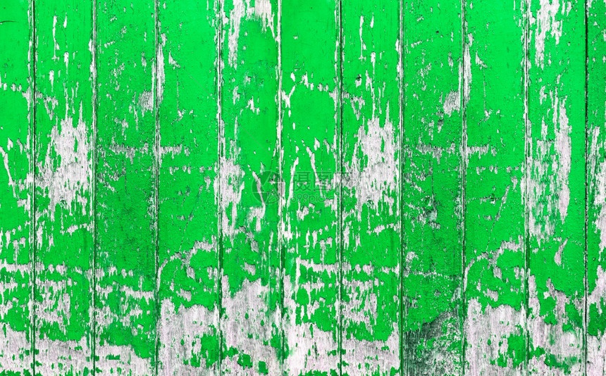 橡木陈年垃圾摇滚作为背景或纹理的旧绿色彩木壁自然型样板空白复制间原色图片