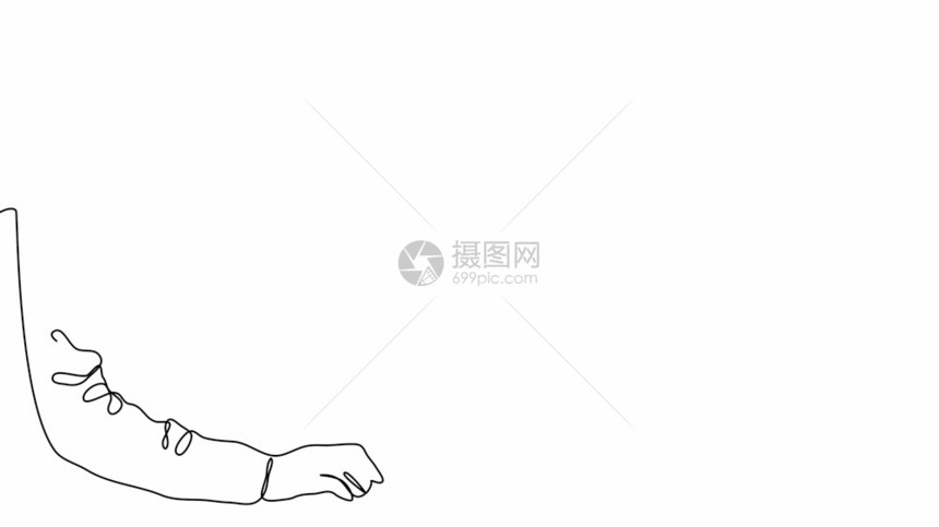 一个拥有膝上型电脑的男人自我绘画一个简单的动连续绘制一条线的幅画办公室商业计算机笔记本电脑青年技术工作一个拥有台膝上型电脑的人自图片