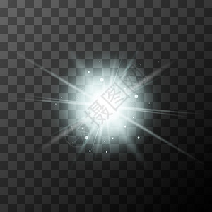 白色闪耀星星免费下载光线白色的自然透明背景上带有白色闪光的星爆阳发照明效果透背景上带有白色闪光的星爆阳发效果设计图片