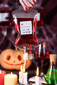 血液中酒精含量晚餐原来的鲜血袋吸鬼圣万节派对鸡尾酒招待会饮料背景