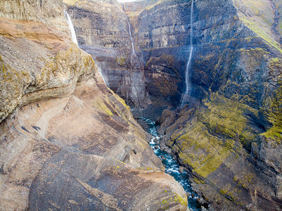 和平冰岛自然海弗斯瀑布景观全和冒险概念背历险梦见环境背景图片