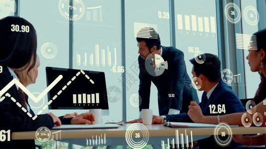 商业数据分析技术的创意视觉营销分析和投资决策的数字据概念商业分析技术的创意视觉战略团队数字的背景图片