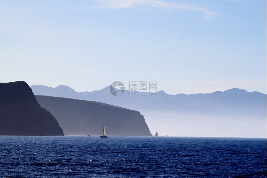 颜色海岸状态圣克鲁斯岛来自加利福尼亚文图拉的费用图片