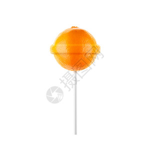 可口食物以白色背景孤立的洛丽棒子橙创意糖果想法罗丽棒子橙水果图片