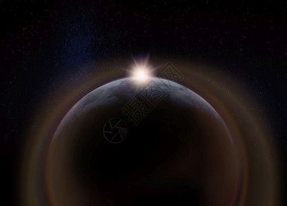 伽利略蓝色的带家具月球与太阳后面的暗隐藏视图复制文本的负空间由美国航天局提供的这张图元件设计图片