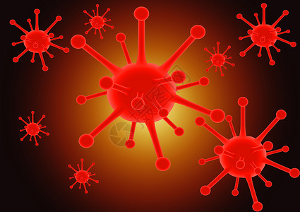 核酸试剂盒新款上市COVID19病毒模型设计图片
