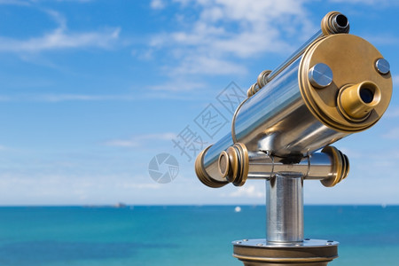 望天椒观光测沿海地貌的望天远镜小心夏设计图片
