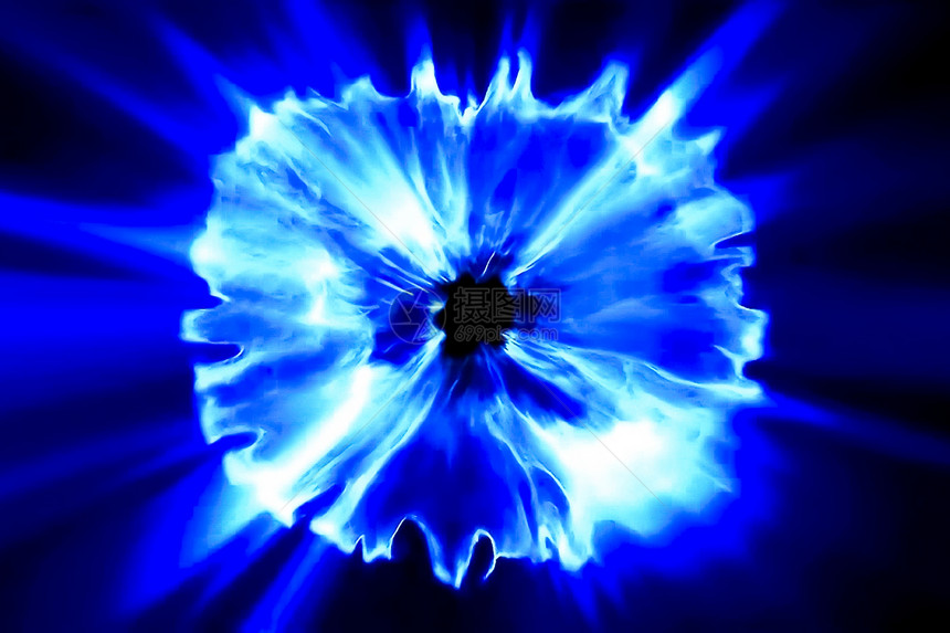 星径向火花蓝色光线大等离子体爆炸说明蓝色光线大等离子体爆炸说明图片