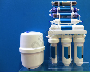 基辅技术净水系统概念内部反渗透过滤器饮用水处理系统是反渗透干净的背景