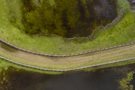 区域性环境澳大利亚区域新南威尔士州淡水湖附近澳大利亚新南威尔士州一马漫步路线的空中照片棕色的植物背景