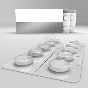 3D药片药物背景图片
