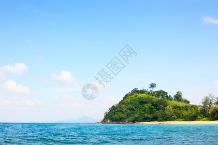 泰国安达曼海KohLibong热带海滩洋旅行水图片