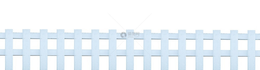 屋小路邻里白色背景上隔开的白色栅栏文件包含剪切路径图片