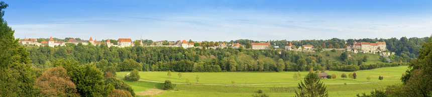 高音德国Burghausen城堡的图像屋顶图片