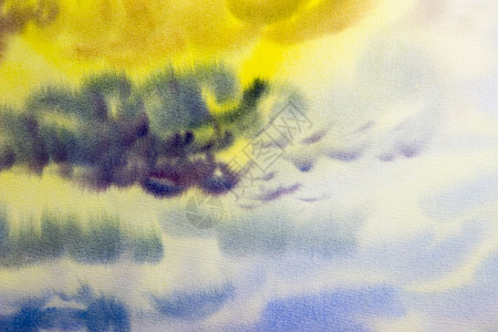 反射水彩画云空气和季节中雨雾多彩的天空自然季节等大抽象背景画的印刷师户外情感背景图片