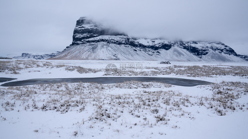 公园冰岛南部沿岸风雪覆盖的山脉一带全岛风景观路德维希远足图片