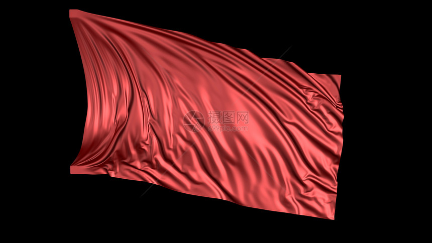 天鹅绒红色丝绸的3D交接织物在风中顺利发展浪通过织物传播悬垂富有的图片