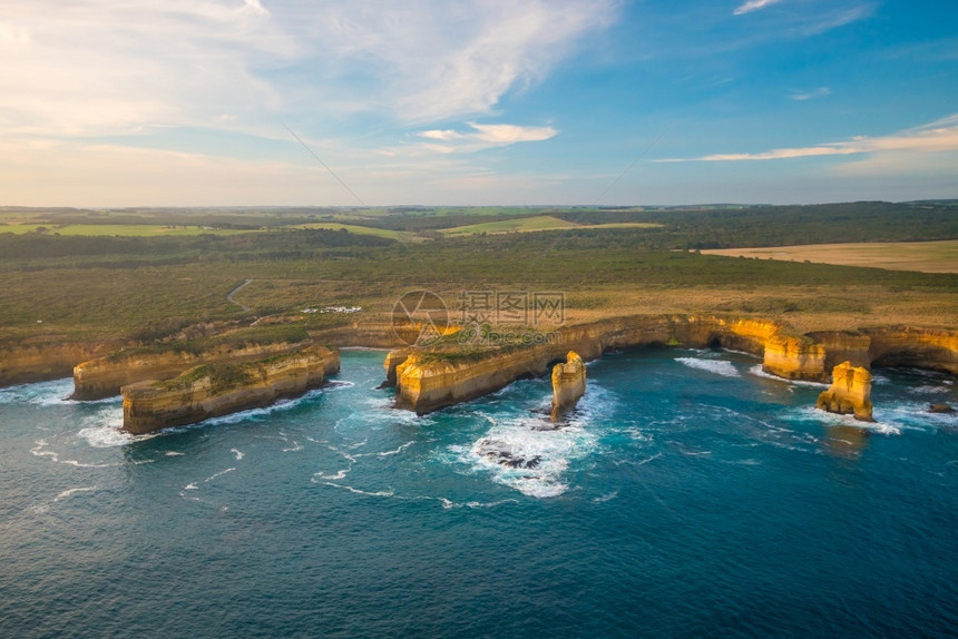 结石十二使徒最佳视野澳大利亚维多洋路蓝色的风景优美图片