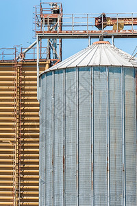谷物储存设施粮仓和干燥塔小麦生产金属图片
