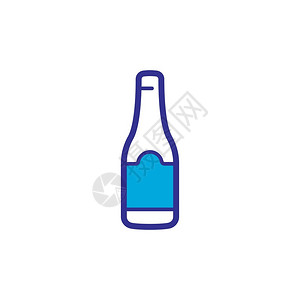 麦酒酒吧夹子馆啤瓶图标矢量设计趋势设计图片