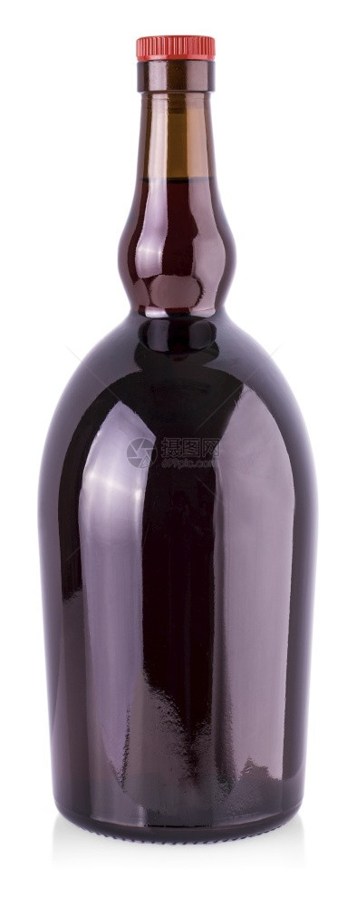 在白色背景上隔离的特写酒瓶在白色背景上隔离的特写酒瓶软木白色的饮料图片