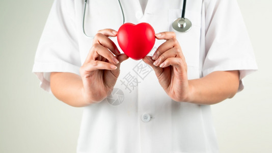 慈善机构母亲黑色的世界心脏日女医生手握红心的观念图片